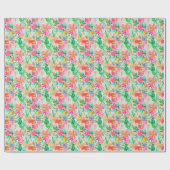 Papier Cadeau Palm Beach Océan tropical (Plat)
