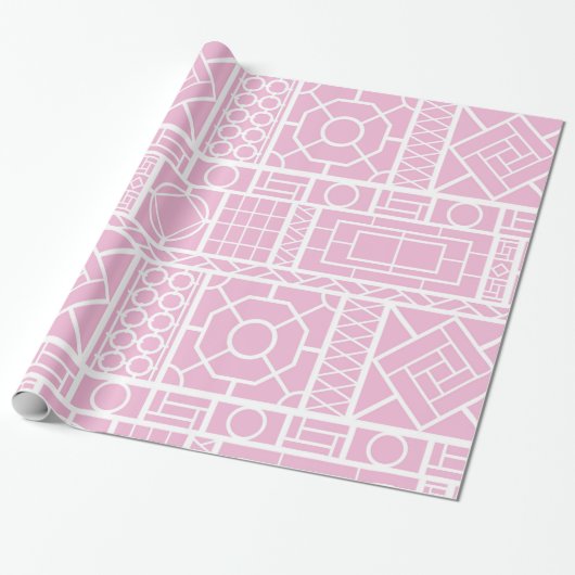 Papier Cadeau Palm Beach Trellis (Déroulé)