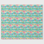 Papier Cadeau Palm Beach Tropical Palm Tree (Plat)