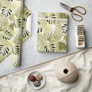 Papier Cadeau Palm feuilles, tropicale, botanique, feuille, jung