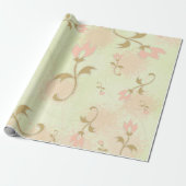Papier Cadeau Palm Springs Florals (Déroulé)