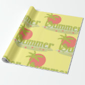 Papier Cadeau Palm Tree été avec soleil et plage (Déroulé)