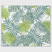 Papier Cadeau Palm Tree Fronds Peinture hawaïenne (Plat)