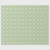 Papier Cadeau Palm vert Feuilles (Plat)