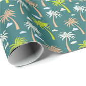Papier Cadeau Palmiers (Coin rond)