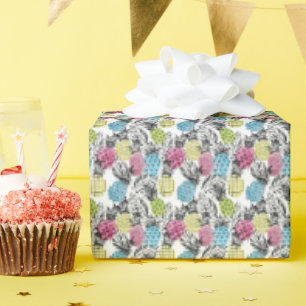 Papier Cadeau Palmiers à grains d'ananas