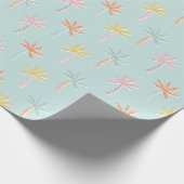 Papier Cadeau Palmiers Mignonne Mint (Coin)