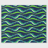 Papier Cadeau Palmiers sur vagues (Plat)