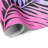 Papier Cadeau Palmiers tropicaux (Coin rond)