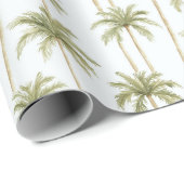 Papier Cadeau Palmiers Tropicaux (Coin rond)
