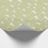 Papier Cadeau Palmiers verts et blancs vintages (Coin)
