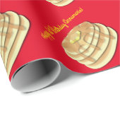 Papier Cadeau Pancake Anniversaire Fête Flapjack Cute Enfants (Coin rond)