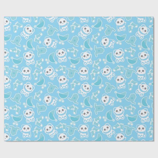 Papier Cadeau Panda (Plat)