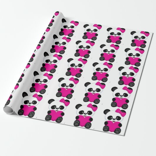 Papier Cadeau Panda (Déroulé)