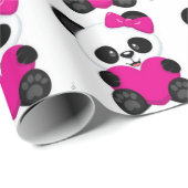 Papier Cadeau Panda (Coin rond)