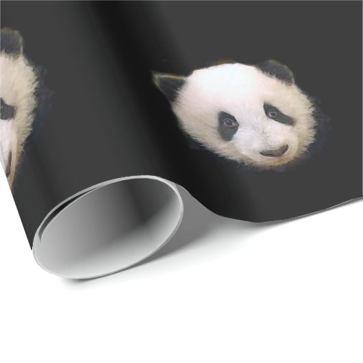 Papier Cadeau Panda (Coin rond)