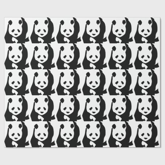 Papier Cadeau Panda (Plat)