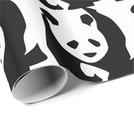 Papier Cadeau Panda (Coin rond)