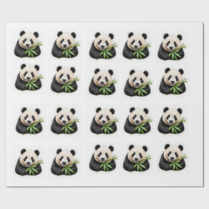 Papier Cadeau panda animal cutepanda sucré