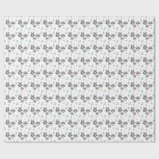 Papier Cadeau Panda Band - 1000Pandas par Amanda Roos (Plat)