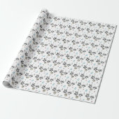 Papier Cadeau Panda Band - 1000Pandas par Amanda Roos (Déroulé)