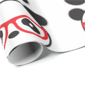 Papier cadeau Panda Bear (Coin rond)