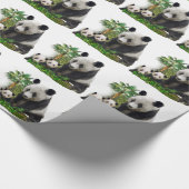 Papier Cadeau Panda Bears (Coin)