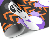 Papier Cadeau Panda chinois halloween (Coin rond)