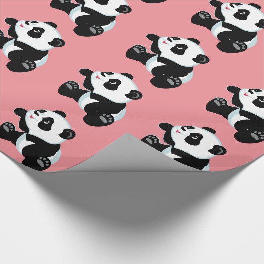 Papier Cadeau panda de dessin animé (Coin)