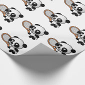Papier Cadeau Panda de tennis (Coin)