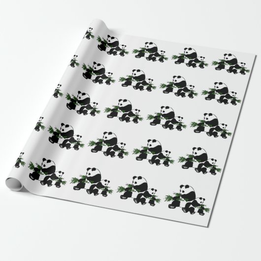 Papier Cadeau Panda en pleine croissance (Déroulé)