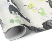 Papier Cadeau Panda et amis des ordures (Coin rond)