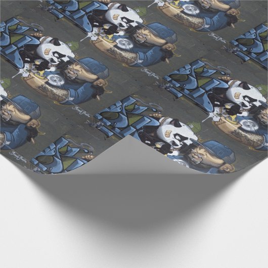 Papier Cadeau Panda Et Buddy (Coin)