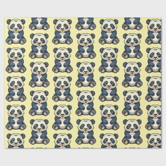 Papier Cadeau Panda géant (Plat)