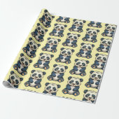 Papier Cadeau Panda géant (Déroulé)