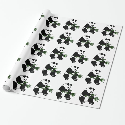 Papier Cadeau Panda géant (Déroulé)