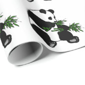 Papier Cadeau Panda géant (Coin rond)