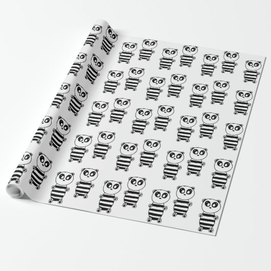 Papier Cadeau Panda Kids (Déroulé)