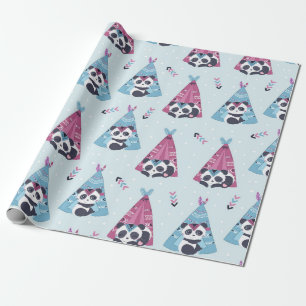 Papier Cadeau Panda Lover Être comme Panda