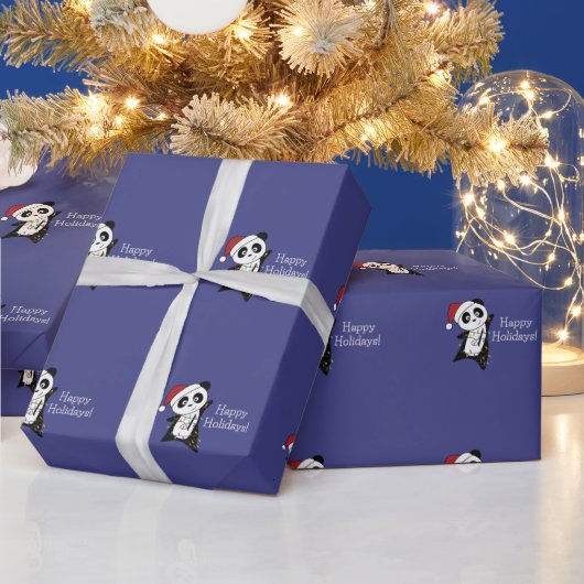 Papier Cadeau Panda Noël Neige Animaux d'hiver Pandas Wrappin (Vacances)