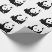 Papier Cadeau Panda noir et blanc (Coin)