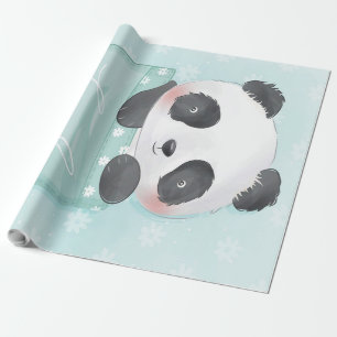 Papier Cadeau Panda Panda Mignonne Dans La Poche