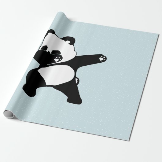 Papier Cadeau Panda qui dab, Panda drôle danse dab (Déroulé)