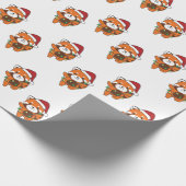 Papier Cadeau Panda rouge Animaux d'hiver Pandas rouge enveloppe (Coin)