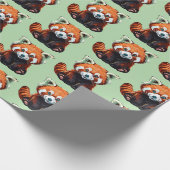 Papier Cadeau Panda roux (Coin)