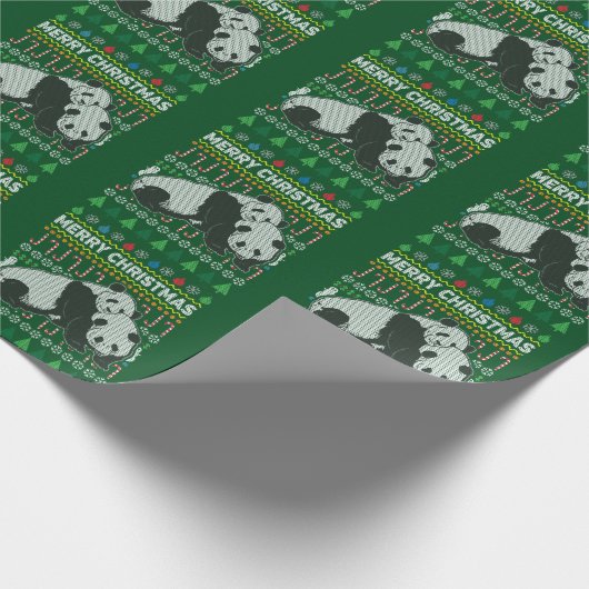 Papier Cadeau Panda Ugly Christmas Sweat Wildlife Series (Coin)