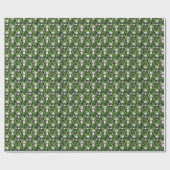 Papier Cadeau Panda with Bamboo Watercolor Pattern (Plat)