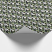 Papier Cadeau Pandas Minuscules, Vert (Coin)