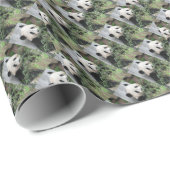 Papier Cadeau Pandas Minuscules, Vert (Coin rond)