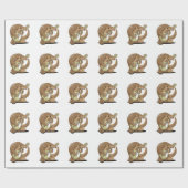 Papier Cadeau Pangolin en mandoline (Plat)